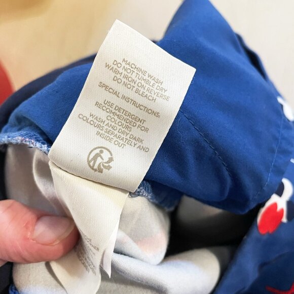 BODEN Blue Floral Richmond Ankle Pants Trousers Cotton Size 8 Long - Picture 8 of 12